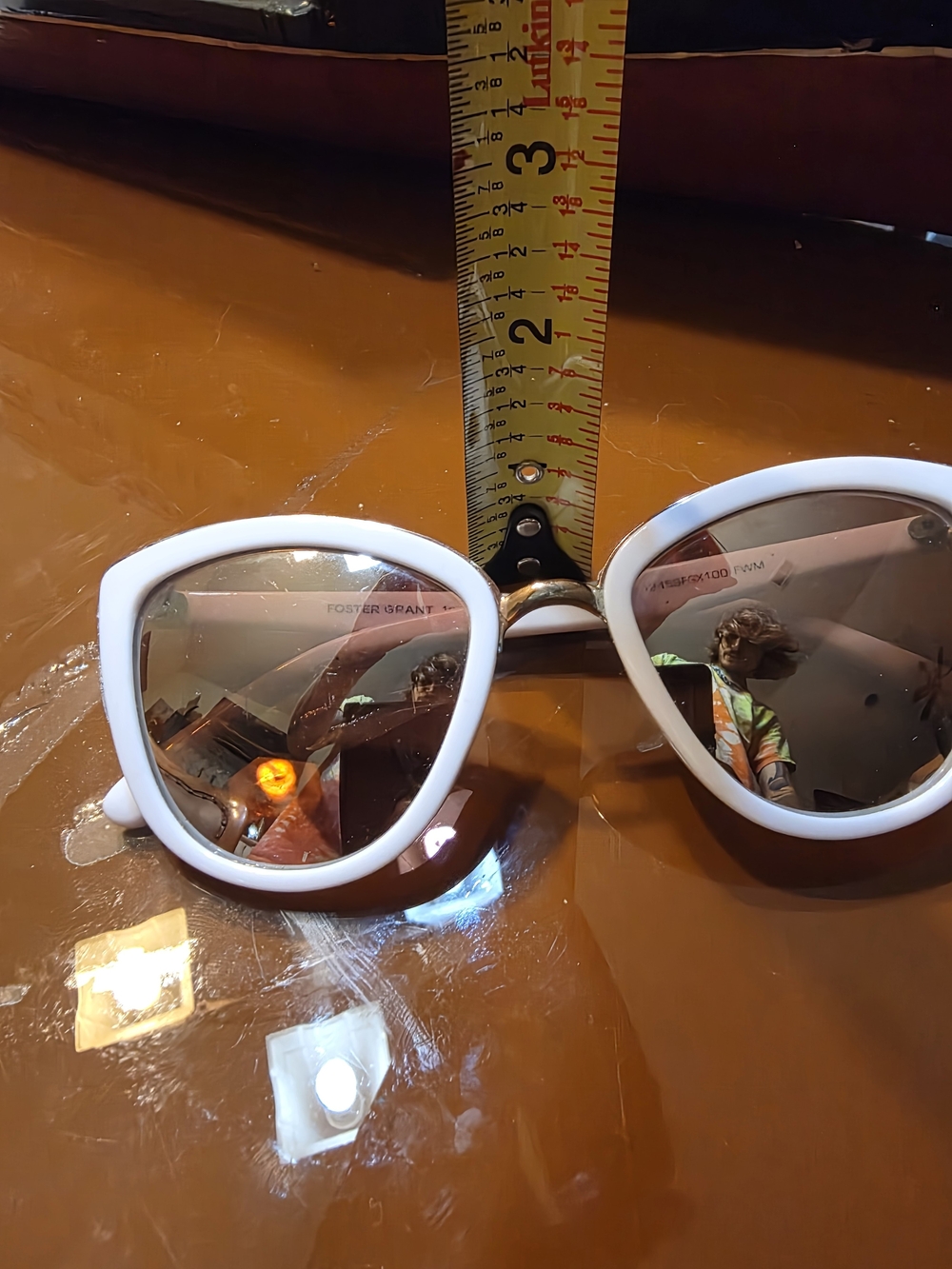 Womens Foster Grant 193 Sunglasses White / Gold Used condition - Picture 8 of 8